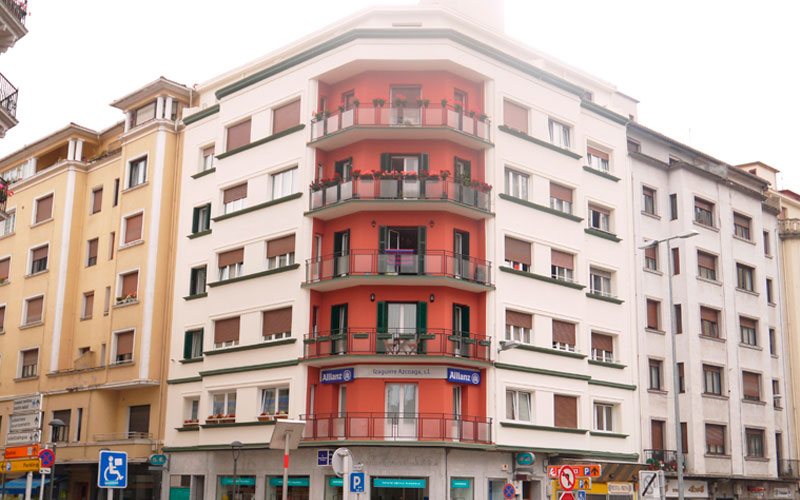 Rehabilitación de Fachada en Errebal 14, Eibar (Gipuzkoa)