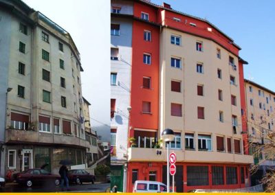 Rehabilitación de Fachada en Errekatxu 6, Eibar (Gipuzkoa)