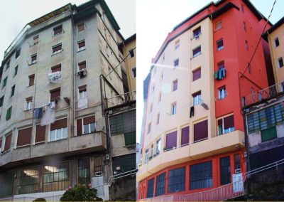 Rehabilitación de Fachada en Errekatxu 6, Eibar (Gipuzkoa)