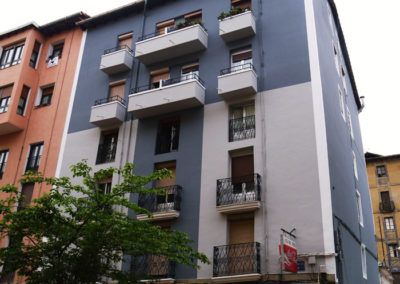 Renovación de Fachada en Bidebarrieta 54, Eibar, Gipuzkoa