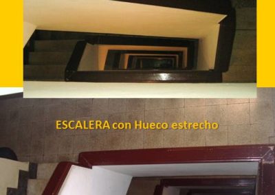 ANTES-escalera con hueco estrecho