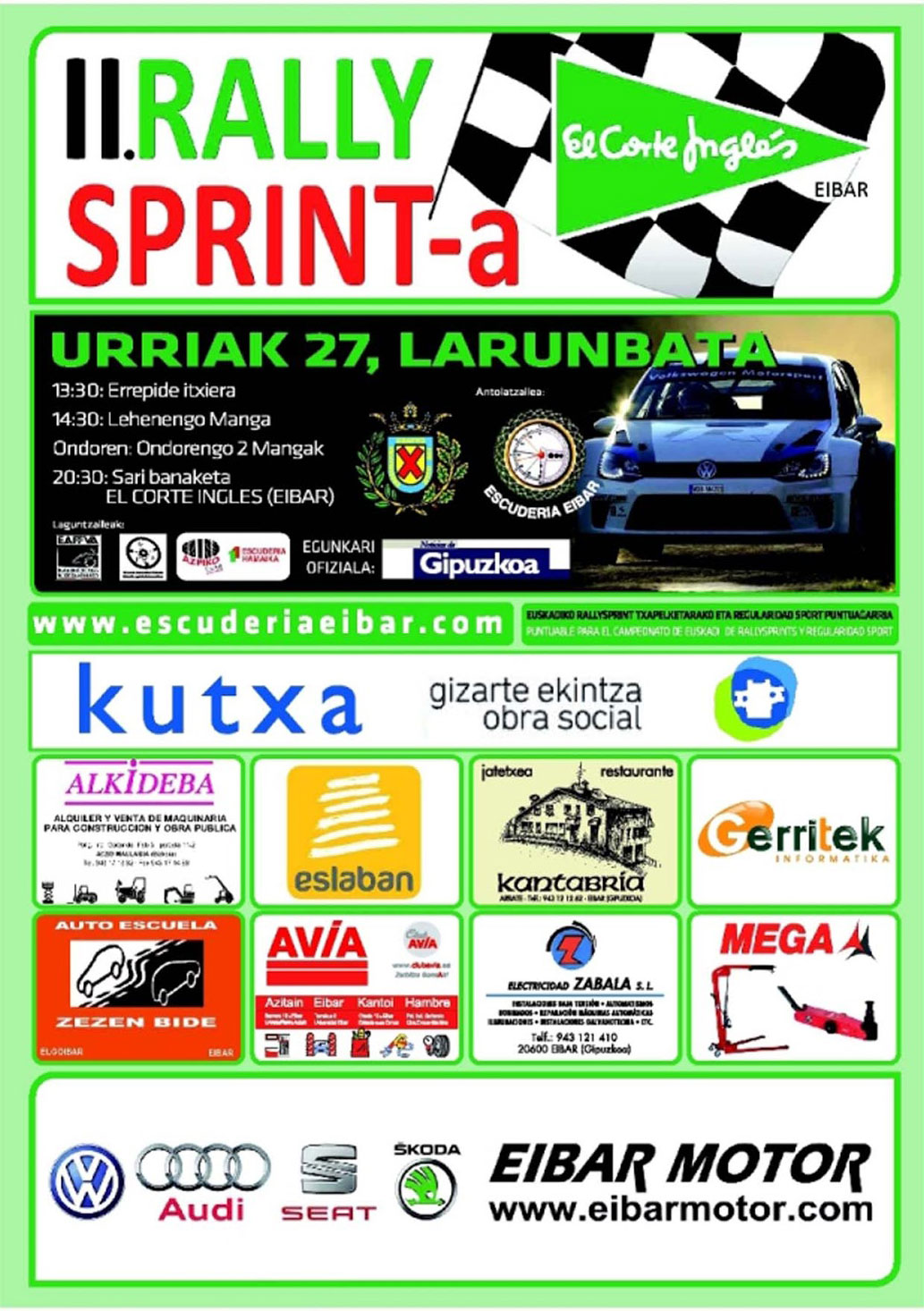 II Rally Sprint. Patrocinador